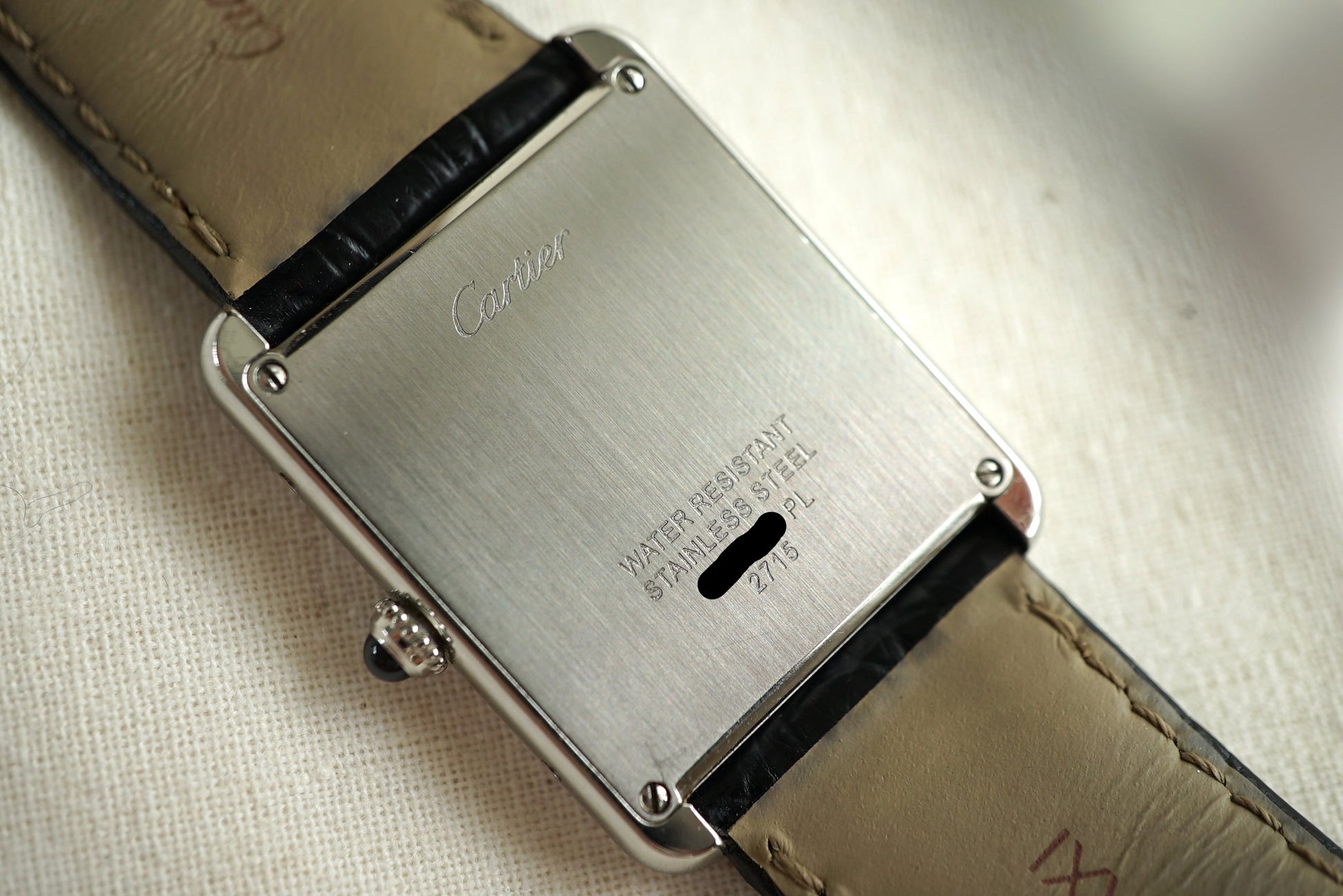 Cartier Tank Solo Large ref 2715 (W1018355) - Box & Papers from 2007
