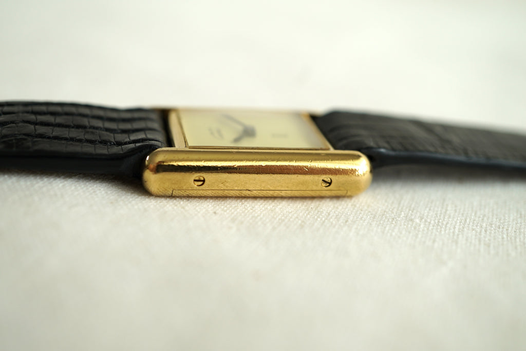 Cartier Tank Must Ladies - Eggshell dial - manual wind ref 3 from 1980's