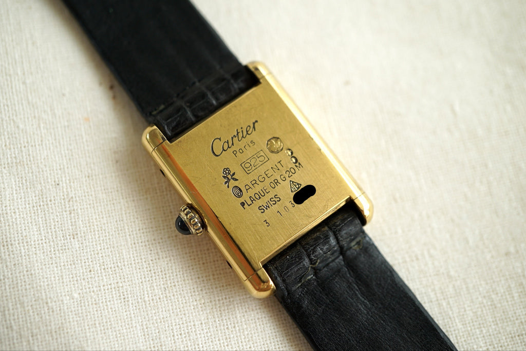 Cartier Tank Must Ladies - Eggshell dial - manual wind ref 3 from 1980's