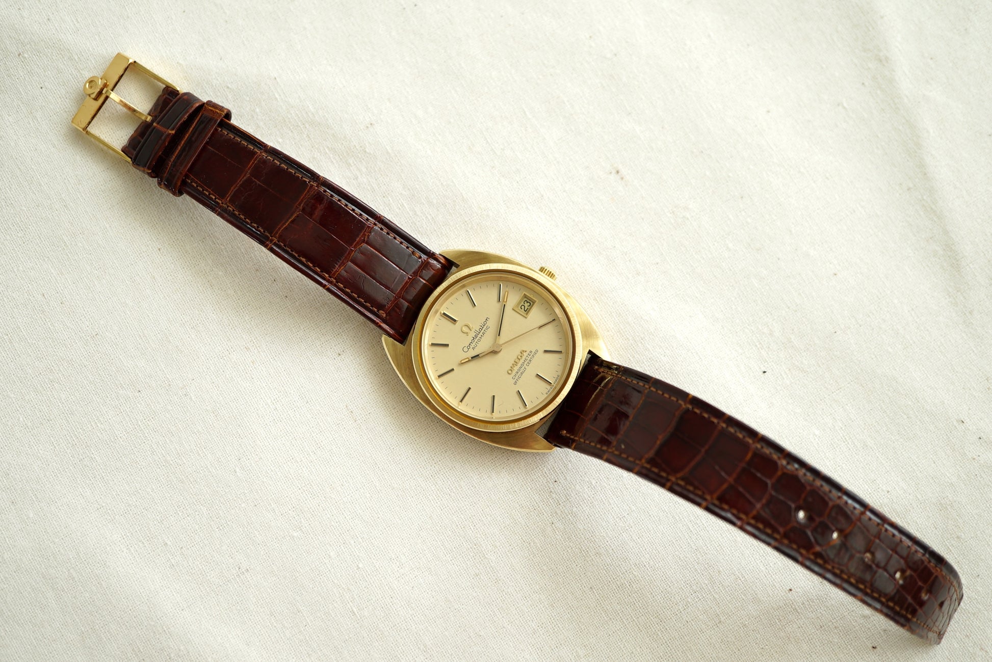 NOS Omega Constellation Gerald Genta C-case ref 168.0056 from 1971 - w Box