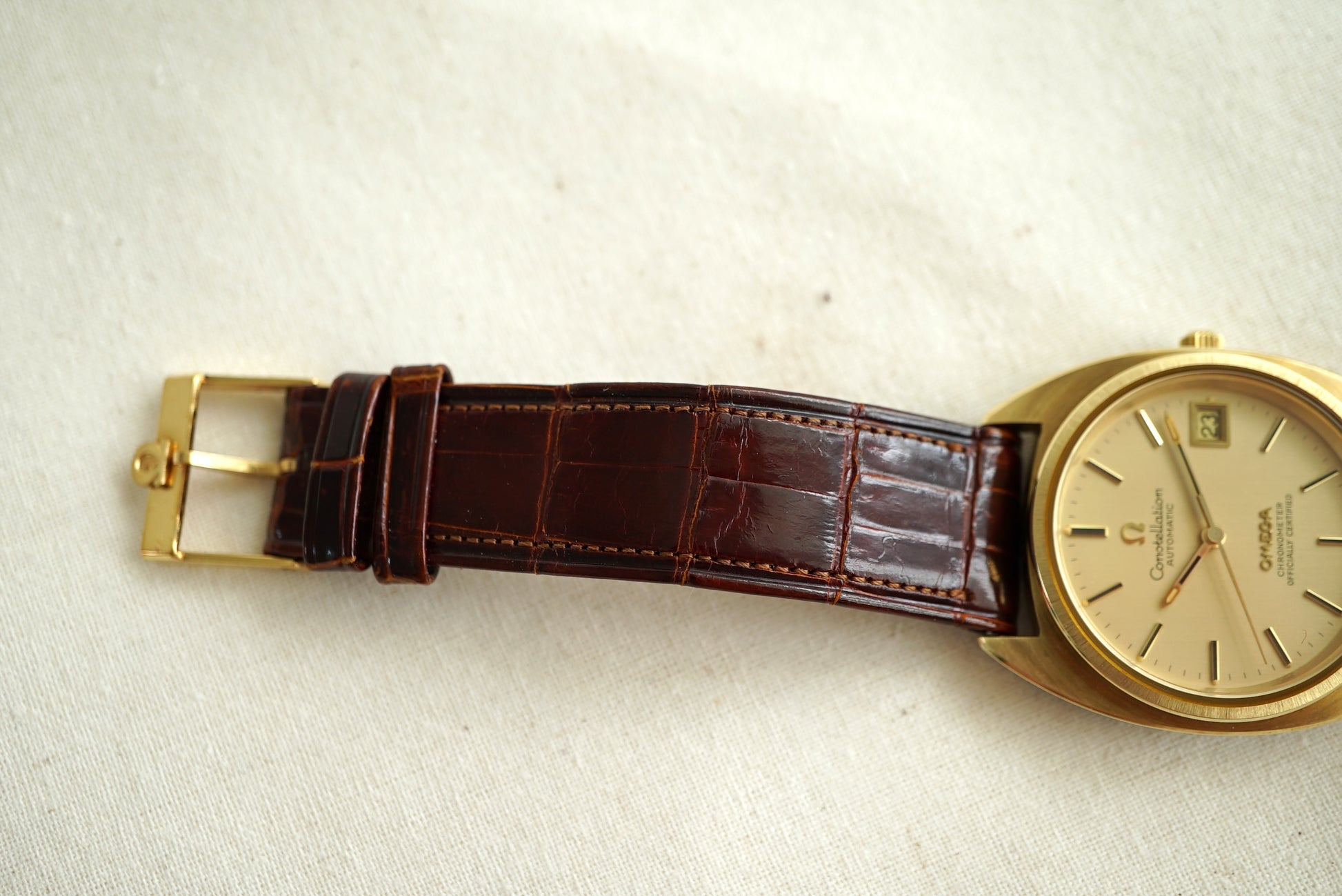 NOS Omega Constellation Gerald Genta C-case ref 168.0056 from 1971 - w Box