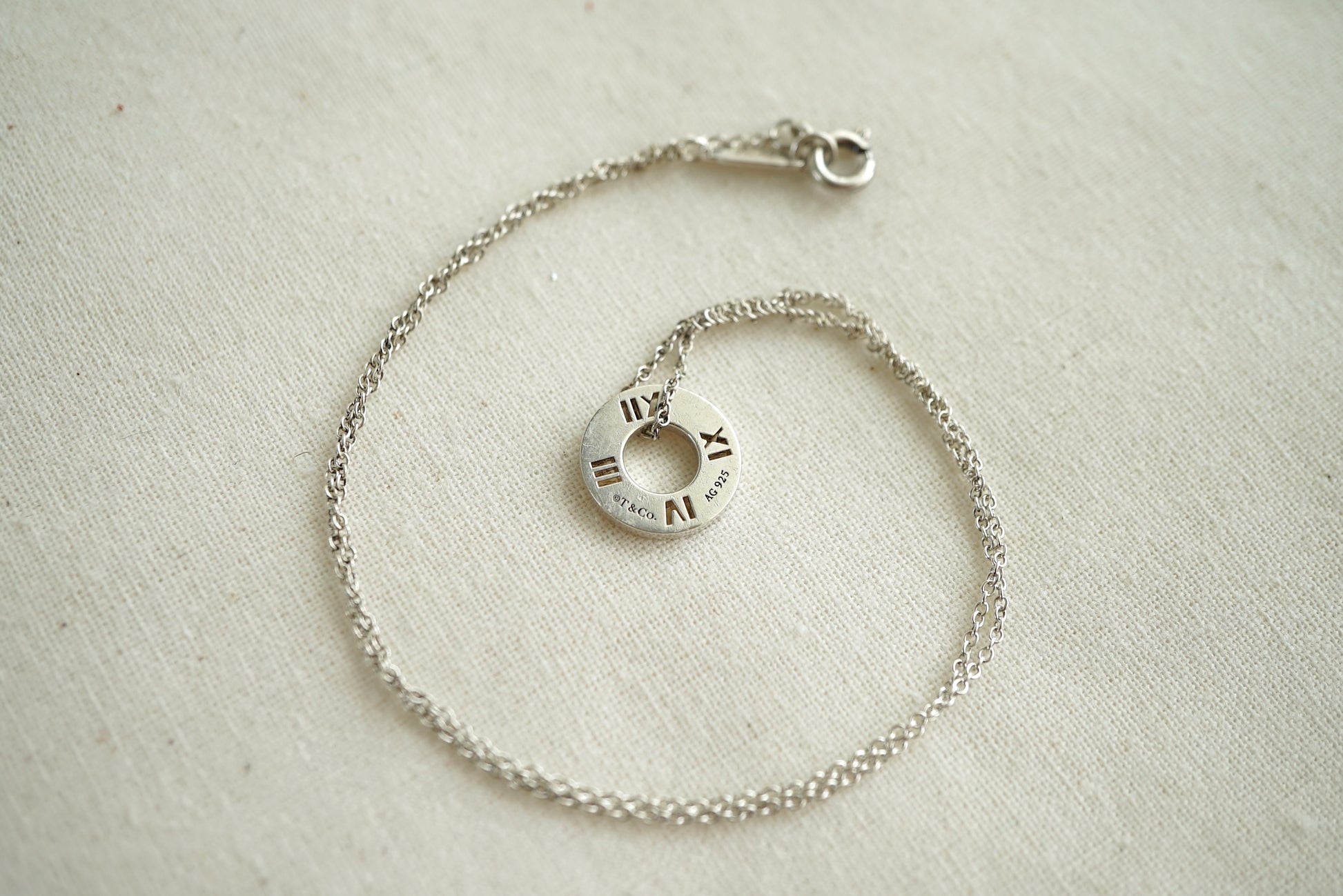 Tiffany & Co Atlas Small 925 sterling silver necklace