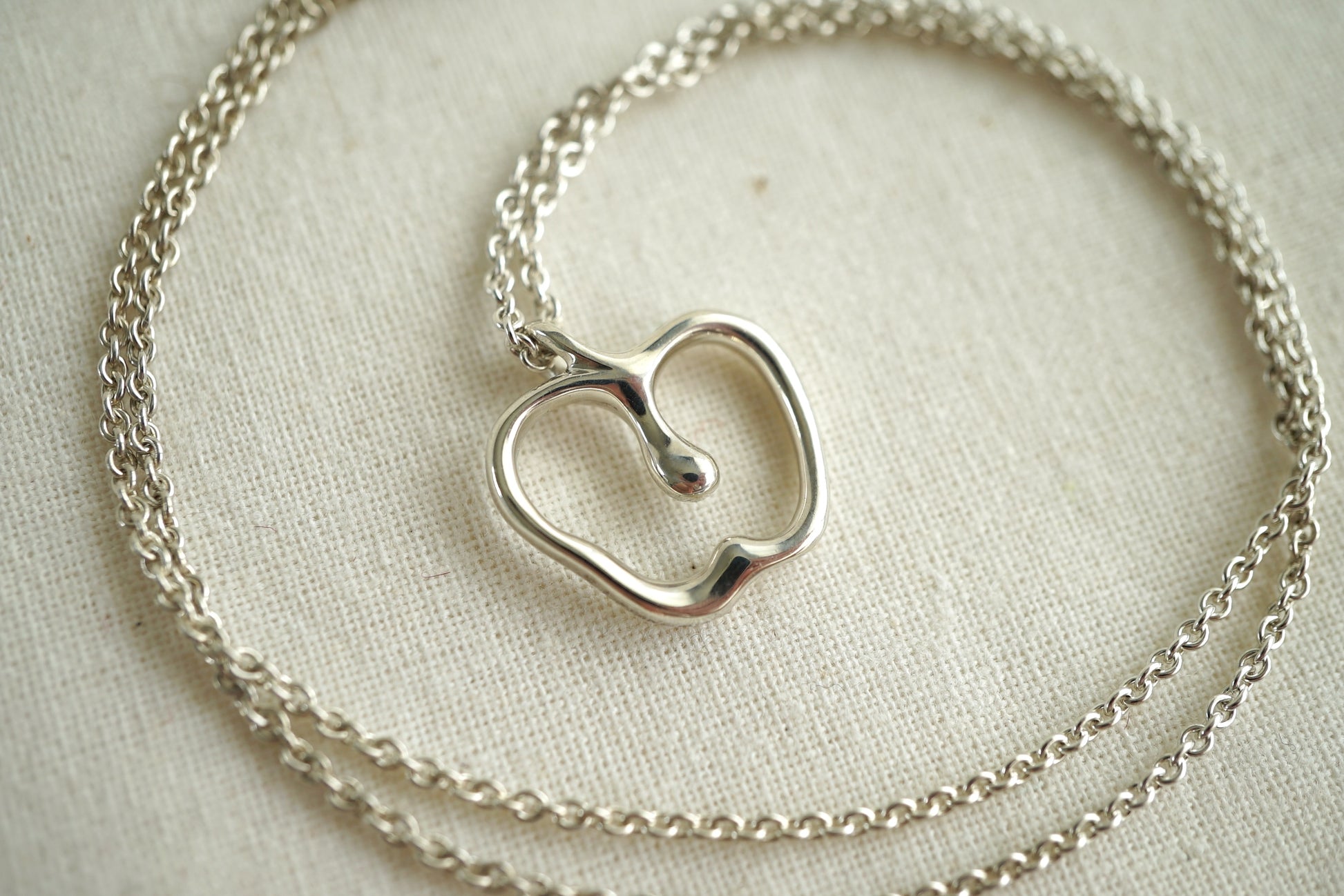 Tiffany & Co Apple 925 sterling silver Elsa Peretti necklace