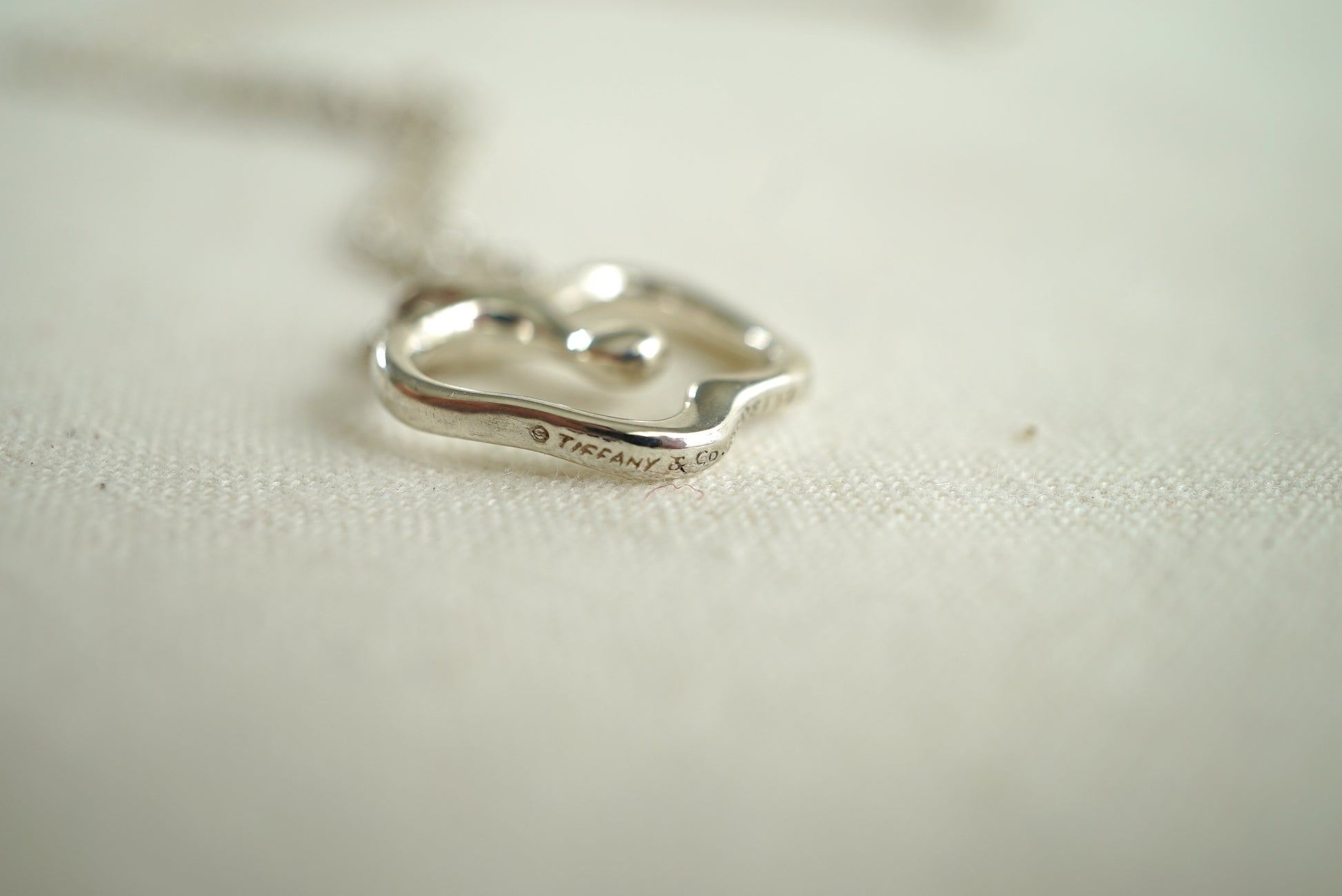 Tiffany & Co Apple 925 sterling silver Elsa Peretti necklace