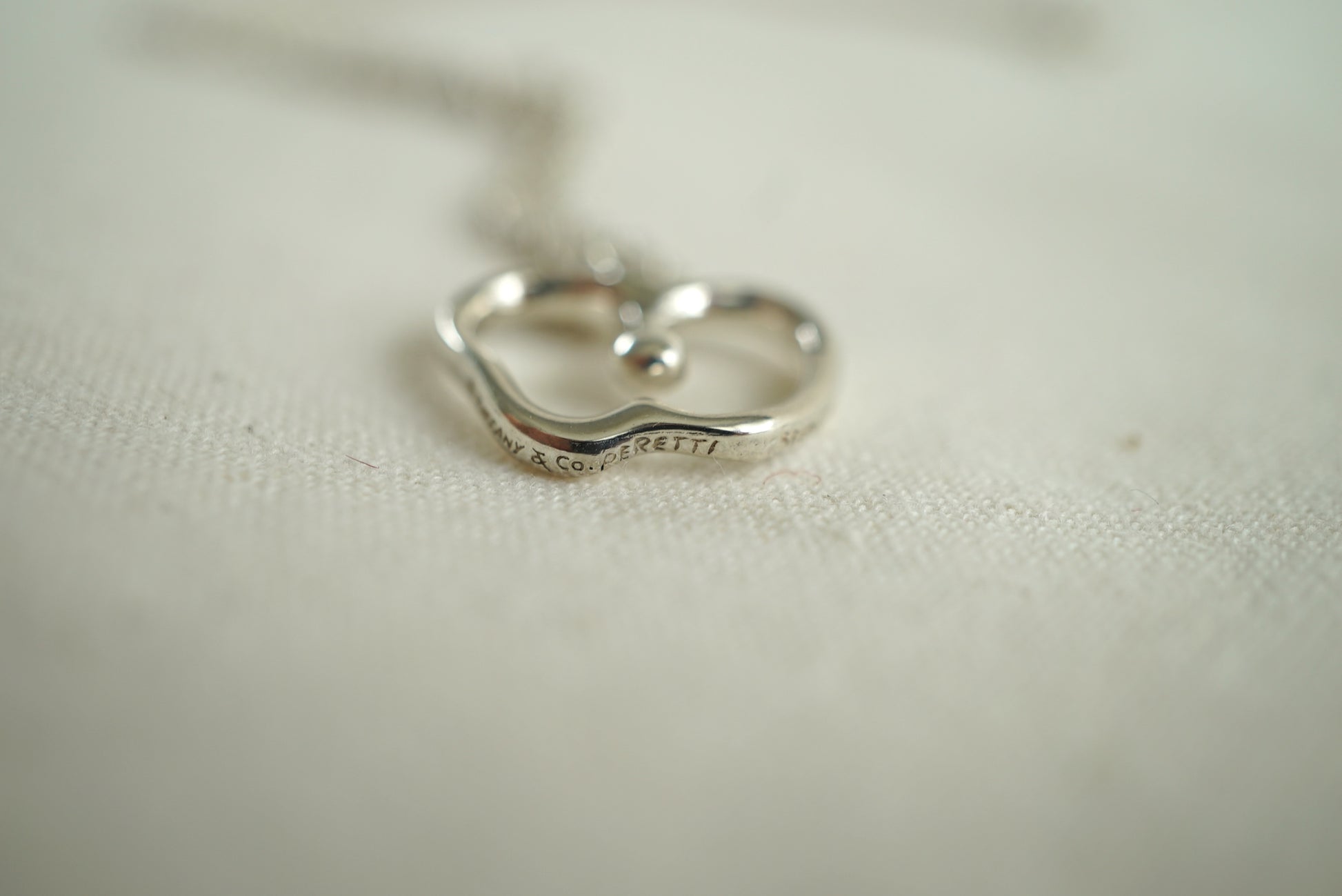 Tiffany & Co Apple 925 sterling silver Elsa Peretti necklace