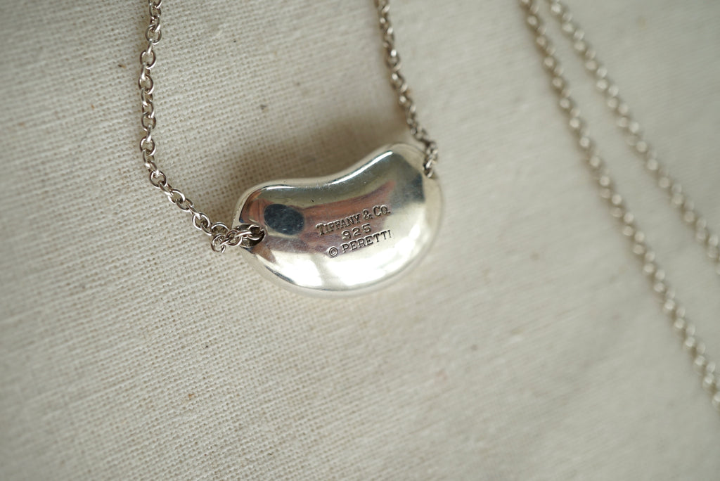 Tiffany & Co Bean Large 925 sterling silver Elsa Peretti necklace