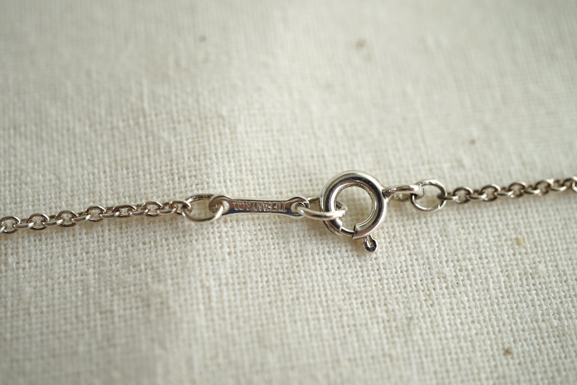 Tiffany & Co Bean Large 925 sterling silver Elsa Peretti necklace
