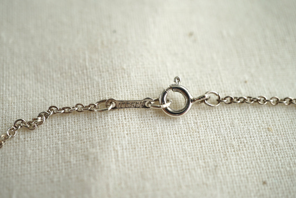 Tiffany & Co Bean Large 925 sterling silver Elsa Peretti necklace