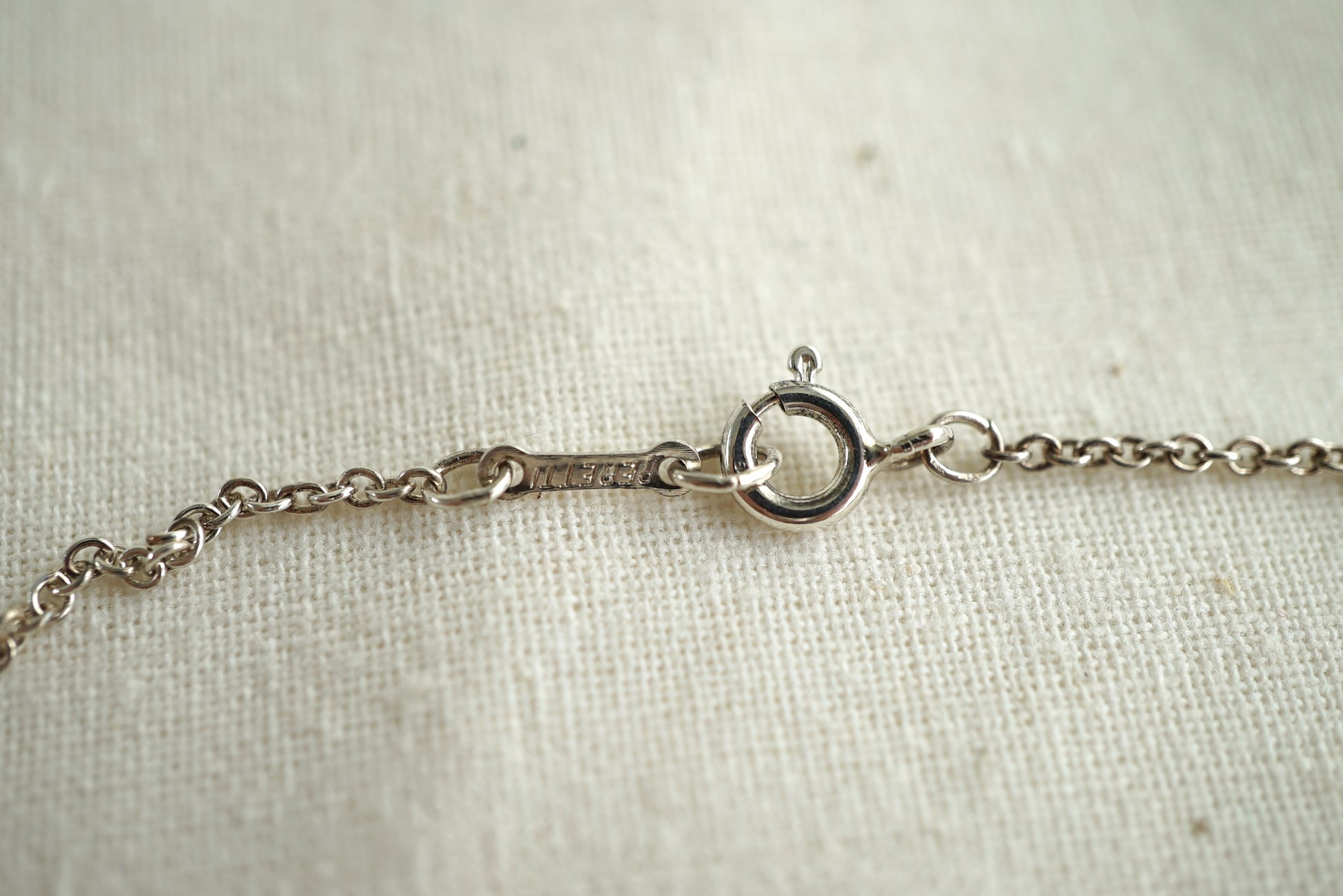 Tiffany & Co Bean Large 925 sterling silver Elsa Peretti necklace