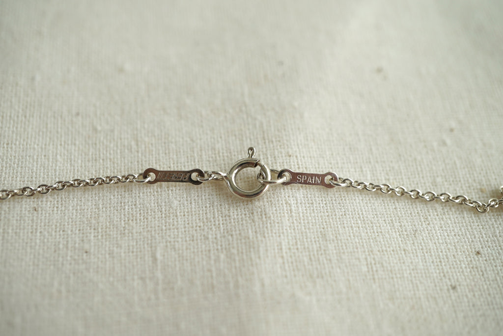 Tiffany & Co Round Pendant 925 sterling silver Elsa Peretti necklace