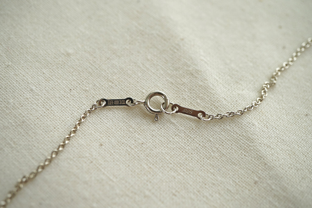 Tiffany & Co Round Pendant 925 sterling silver Elsa Peretti necklace