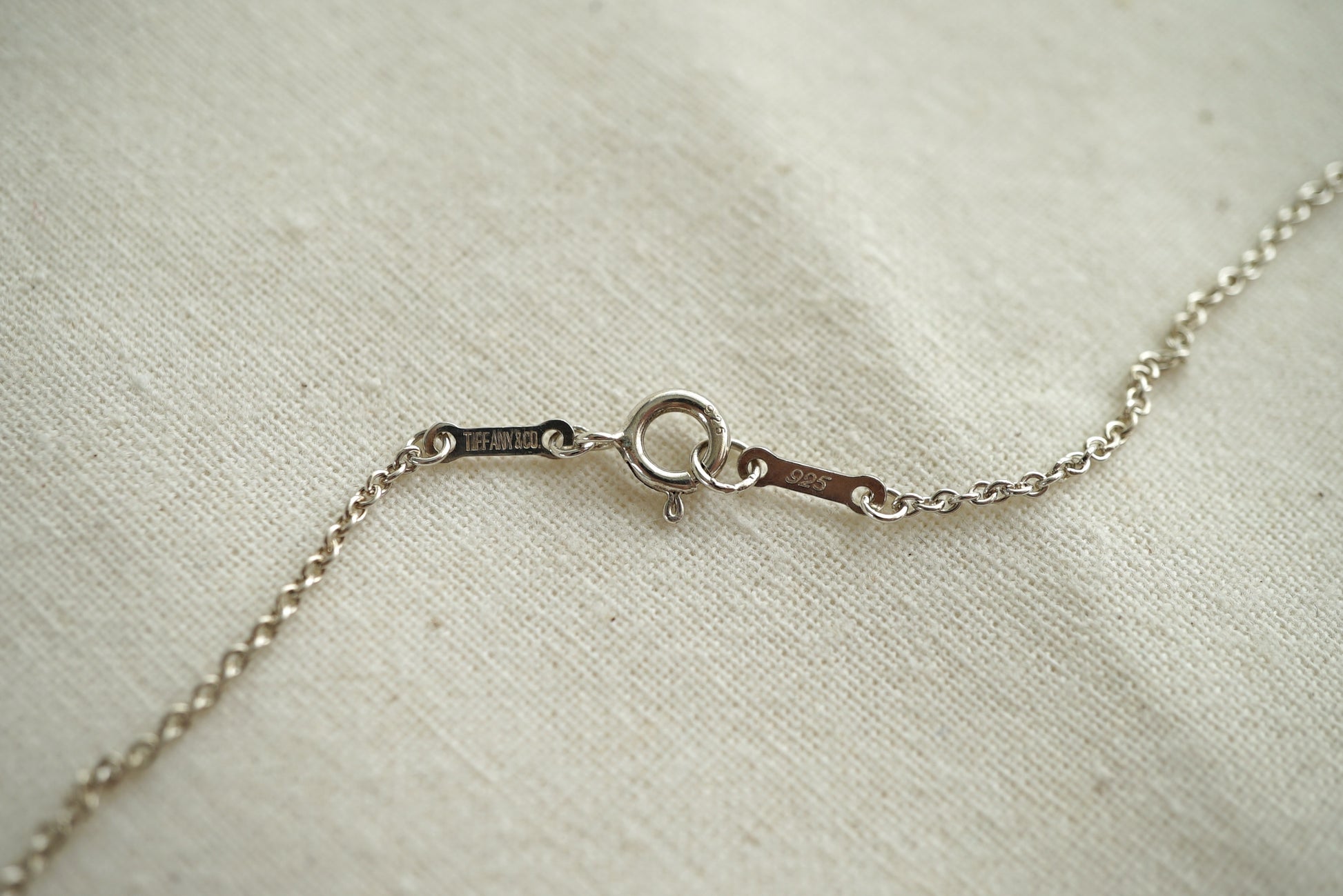 Tiffany & Co Round Pendant 925 sterling silver Elsa Peretti necklace