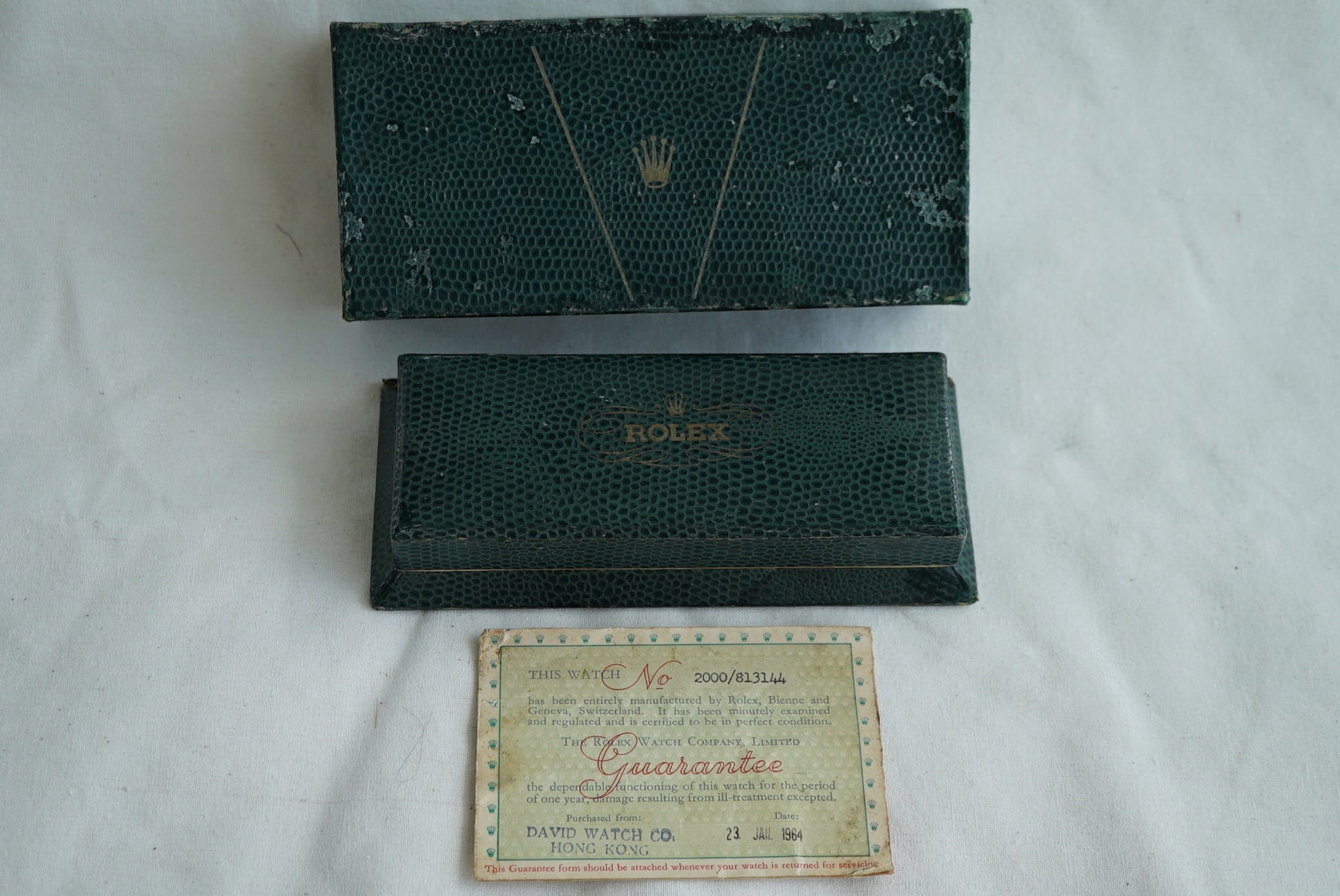 Rolex Box & Papers 1950's-1960's - For Submariner 5508, Oysterdate 6694, Chameleon 2000, Datejust...