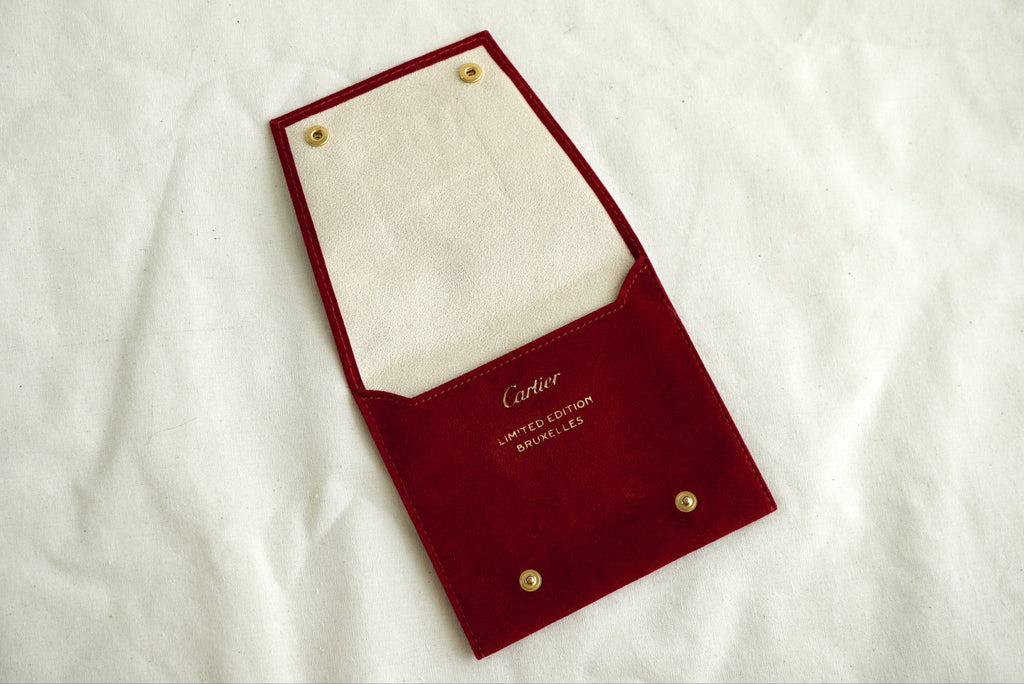 Cartier travel/service pouch - Rare Brussels Limited Boutique Edition