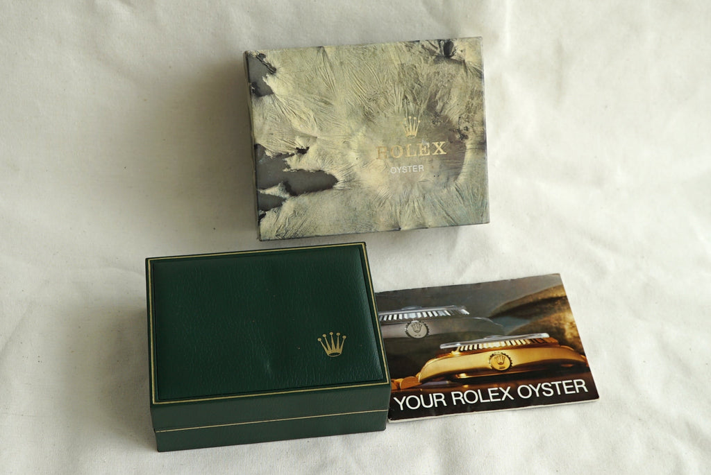 Rolex Box Set 1980's Moon Crater - Submariner, Explorer, GMT, Datejust, Date, ... 15505 - 11.00.01