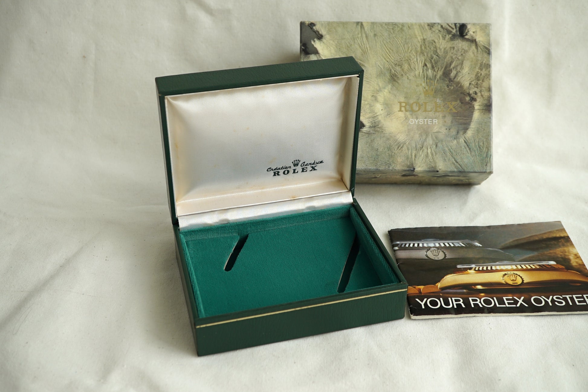 Rolex Box Set 1980's Moon Crater - Submariner, Explorer, GMT, Datejust, Date, ... 15505 - 11.00.01