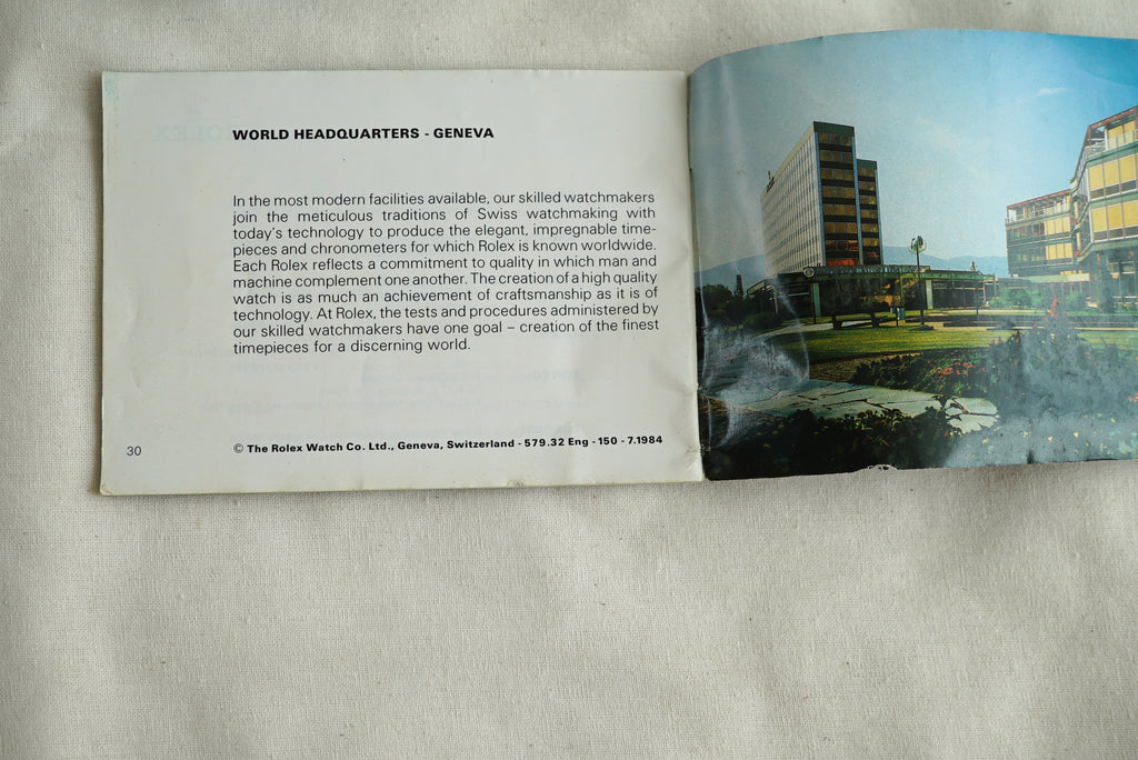 Rolex Box Set 1980's Moon Crater - Submariner, Explorer, GMT, Datejust, Date, ... 15505 - 11.00.01