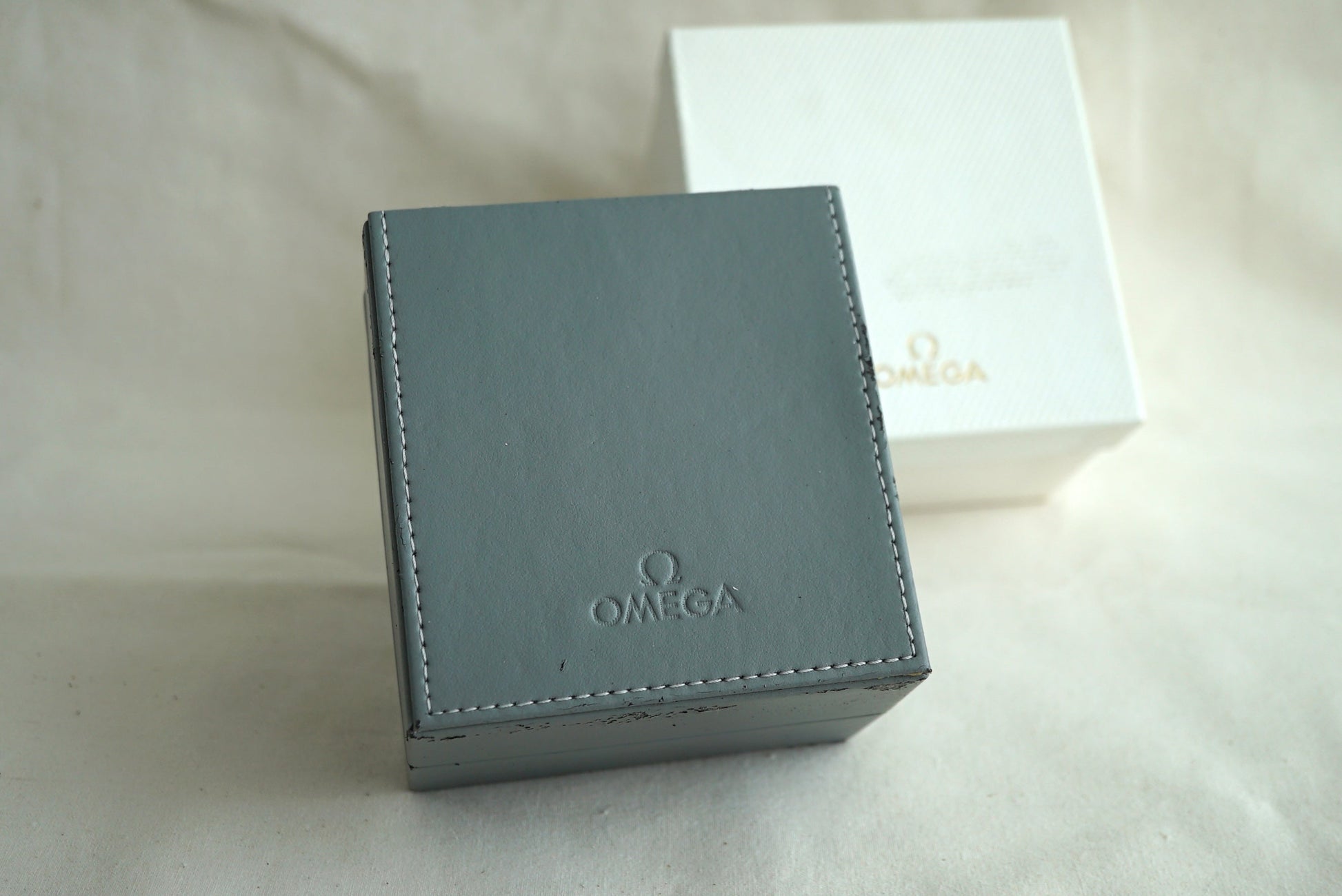 Omega vintage men box 1980-1990's - Speedmaster, Seamaster Prebond, Manhattan