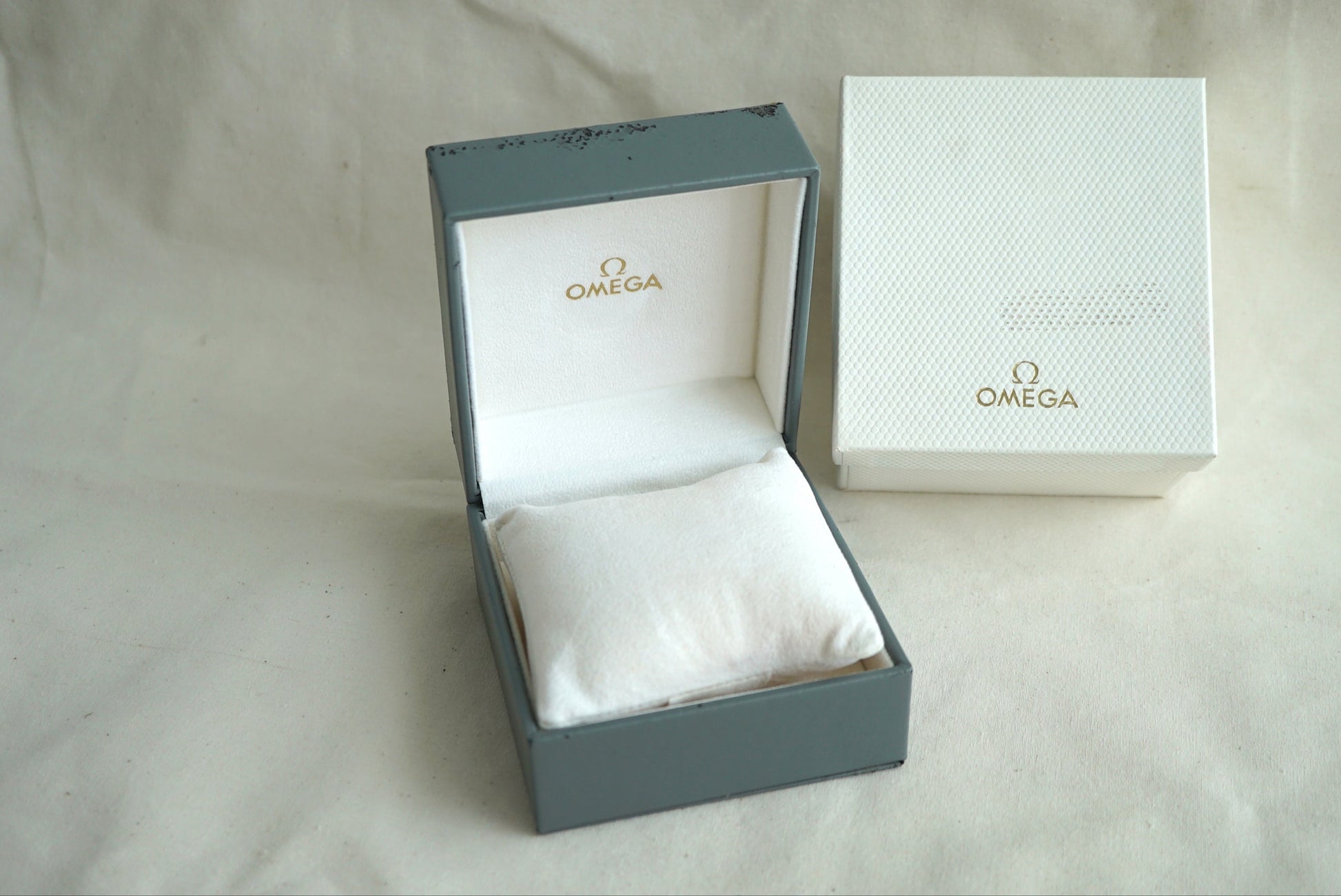 Omega vintage men box 1980-1990's - Speedmaster, Seamaster Prebond, Manhattan