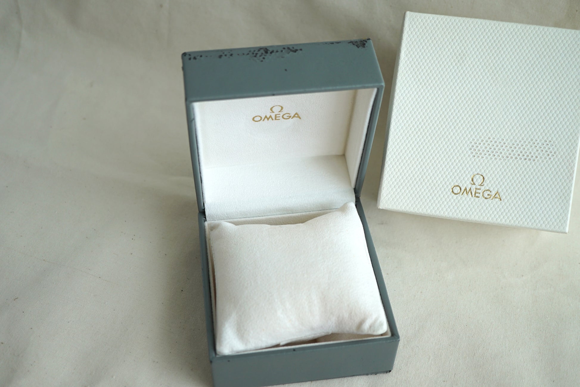 Omega vintage men box 1980-1990's - Speedmaster, Seamaster Prebond, Manhattan