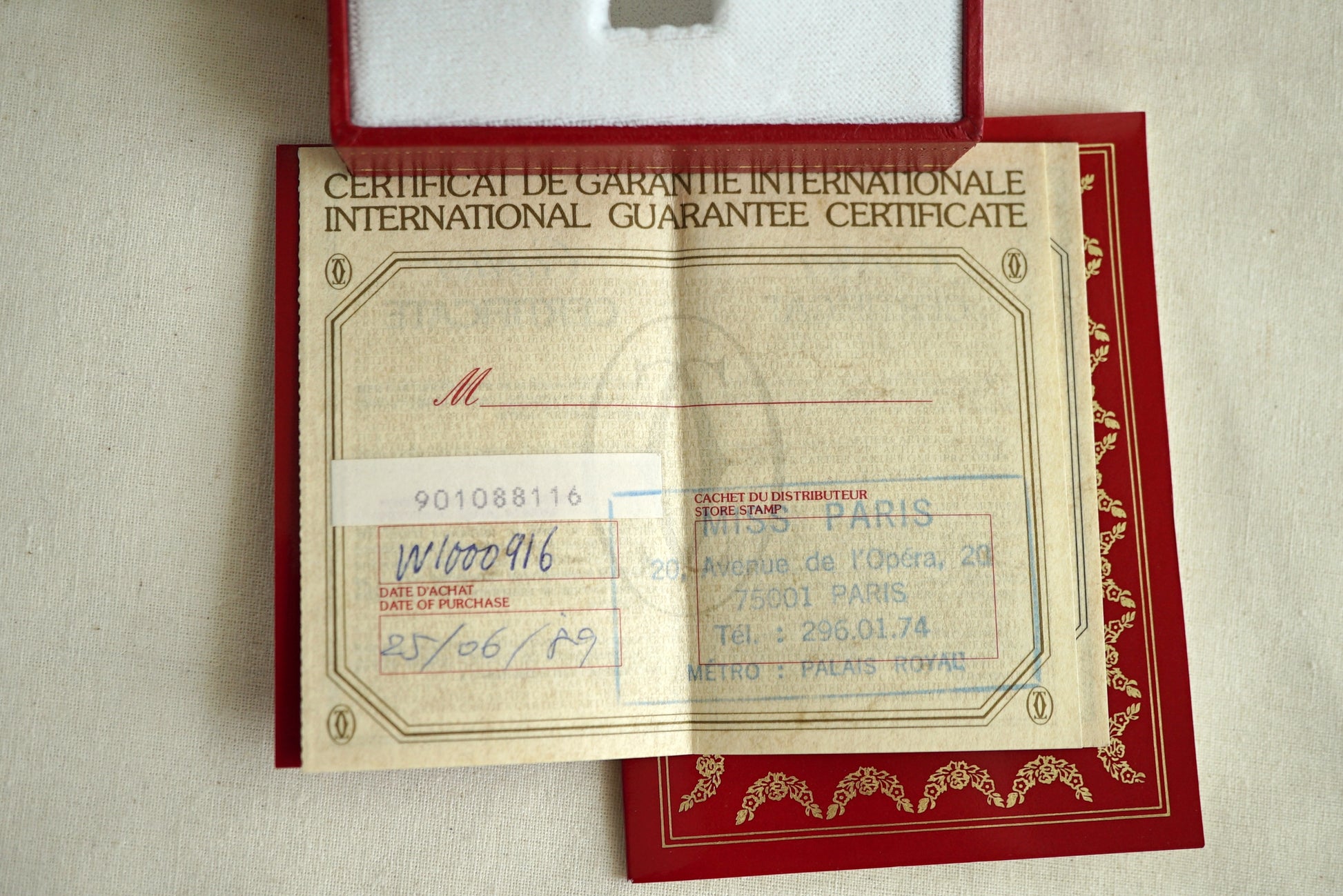 Cartier Must 21 Vintage Box & Papers set 1980's-1990's - 543