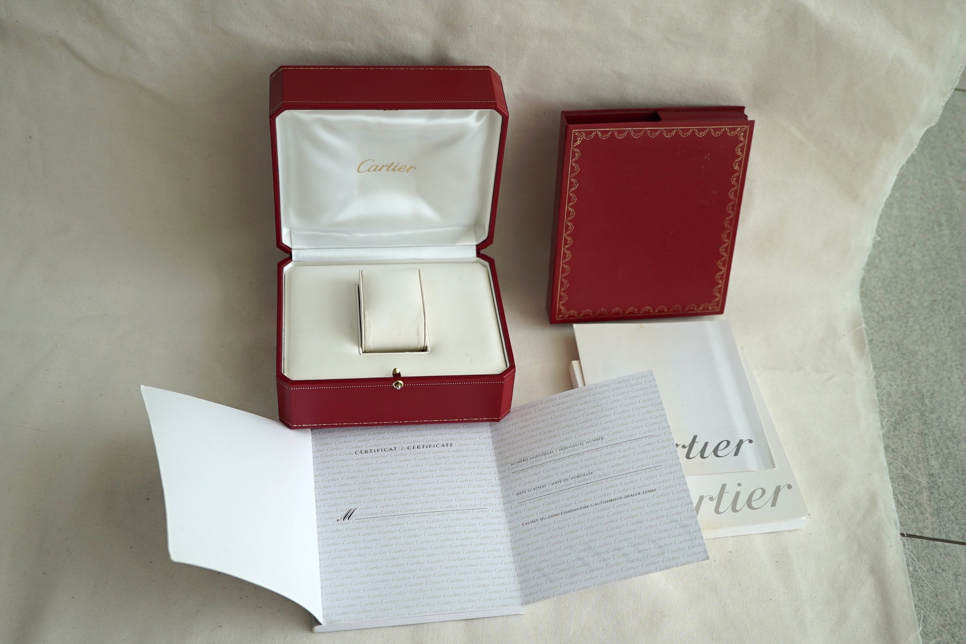 Cartier Vintage Box & Papers (Empty) set 1990's-2000's - CO1018