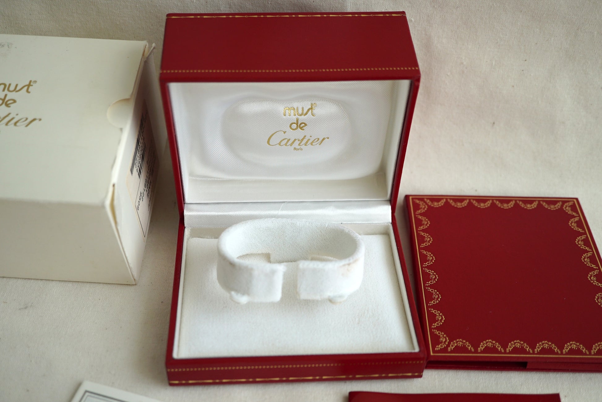 Cartier Tank Must/Colisee/VLC Vintage Box & Papers (Empty) 1980's-1990's - CO590