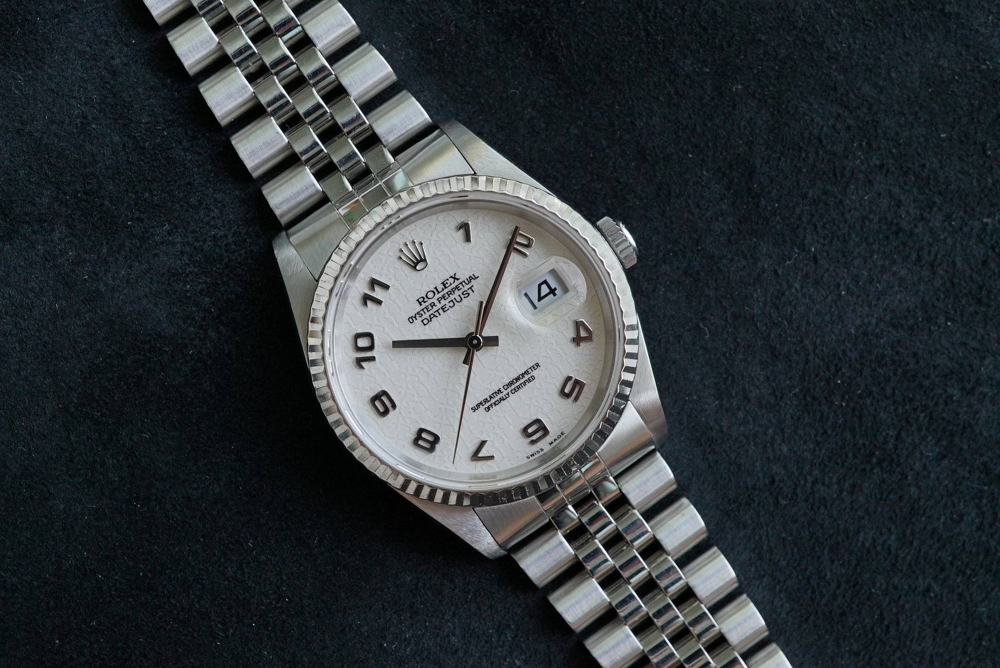 Rolex Datejust ref 16234 from 1996/1997 - Jubilee dial - RSC service