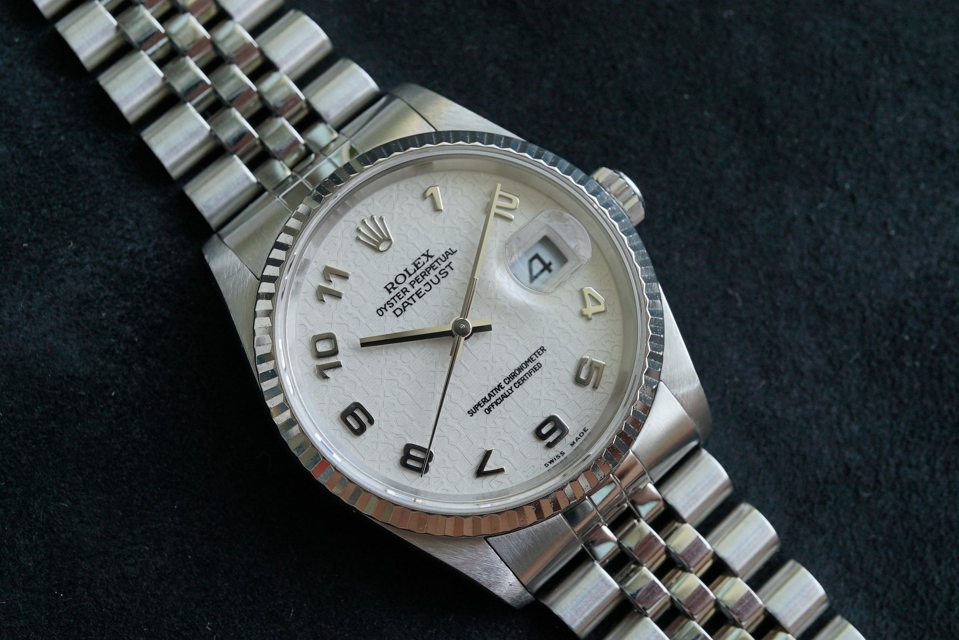 Rolex Datejust ref 16234 from 1996/1997 - Jubilee dial - RSC service