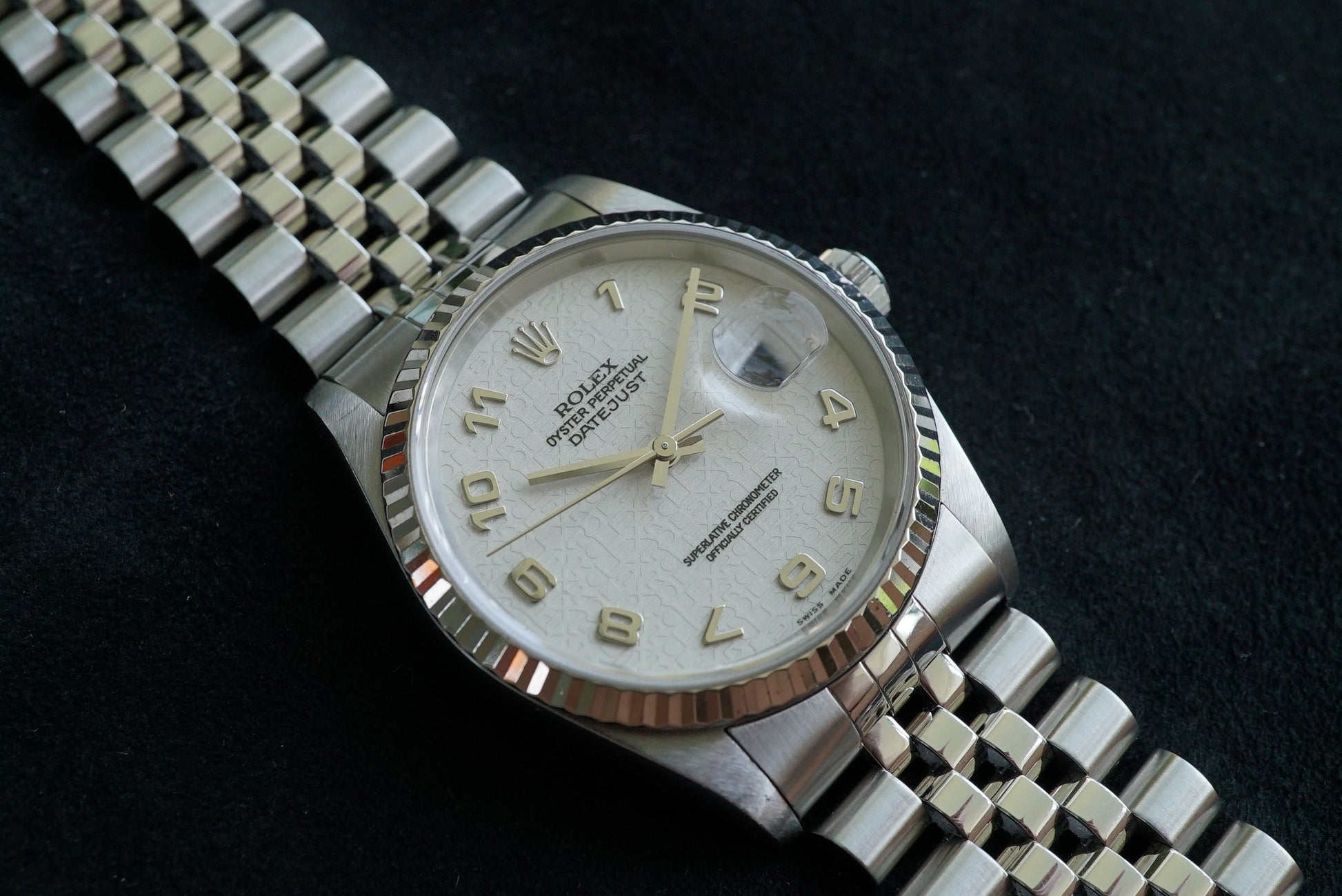 Rolex Datejust ref 16234 from 1996/1997 - Jubilee dial - RSC service