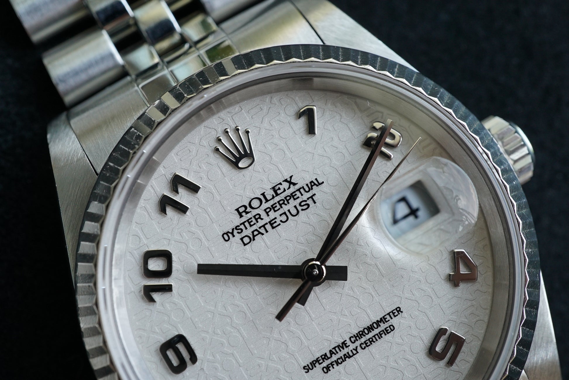 Rolex Datejust ref 16234 from 1996/1997 - Jubilee dial - RSC service