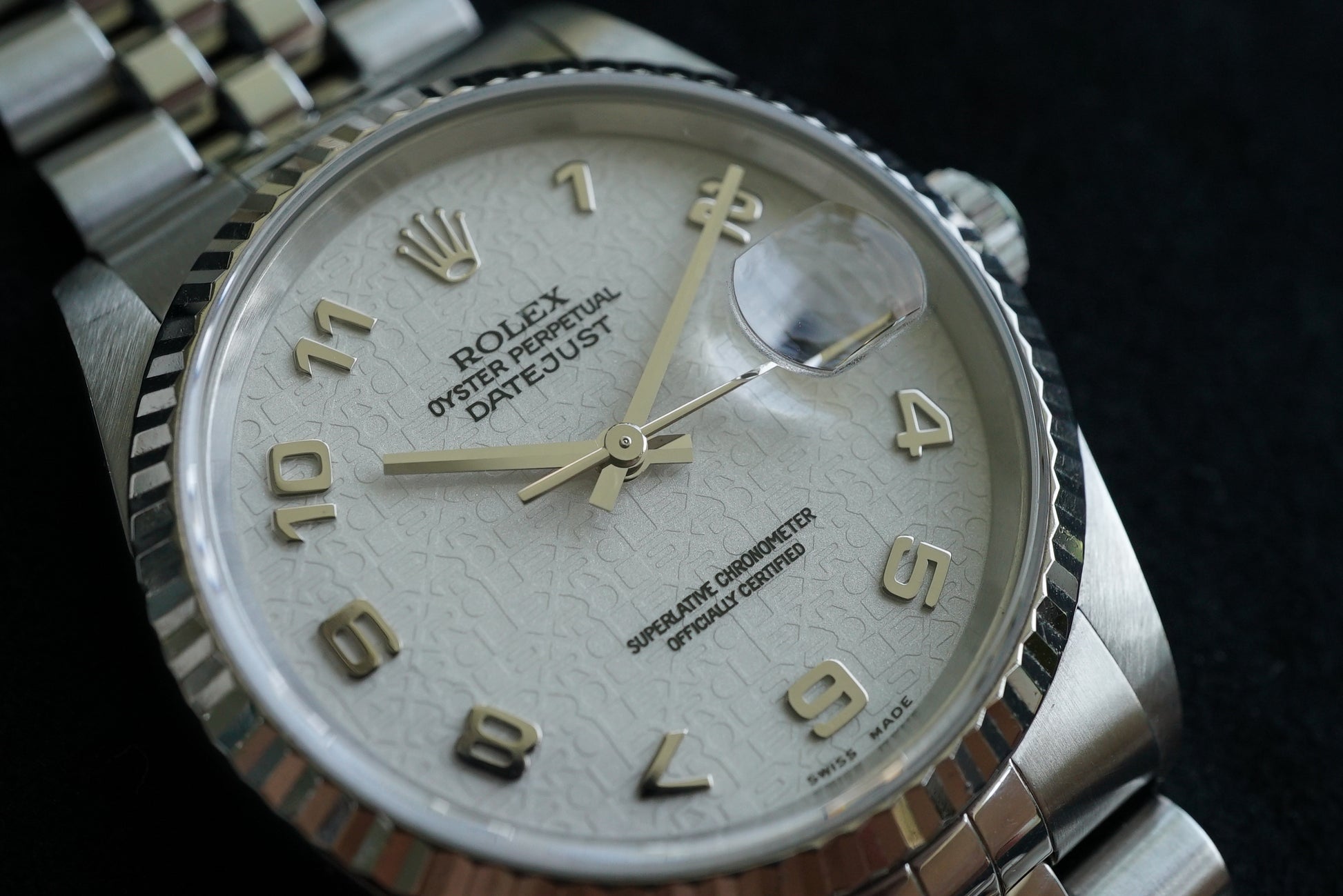 Rolex Datejust ref 16234 from 1996/1997 - Jubilee dial - RSC service