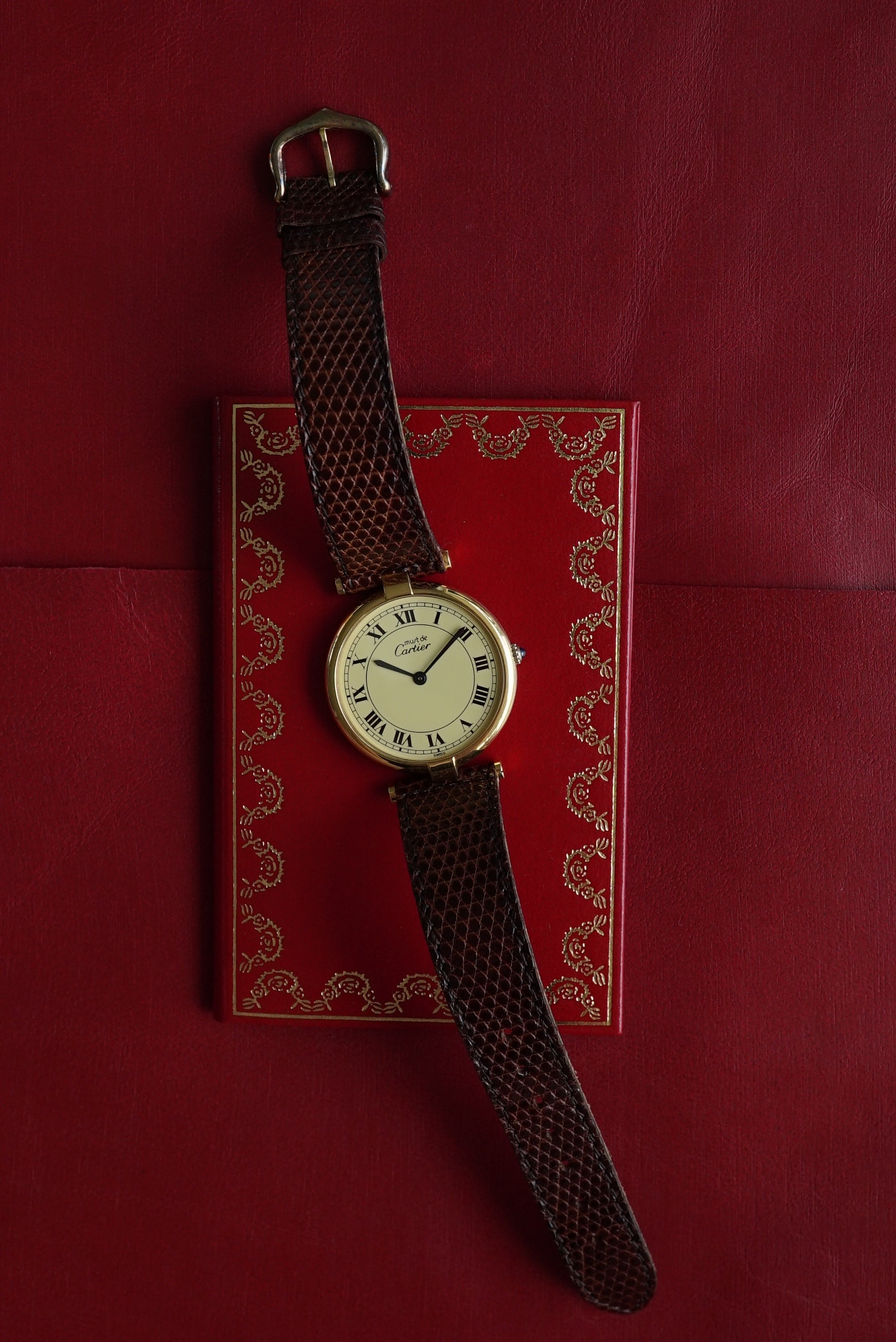 Cartier VLC Vendome LM Roman Dial - Men/Unisex - Full set Box & Papers 1983