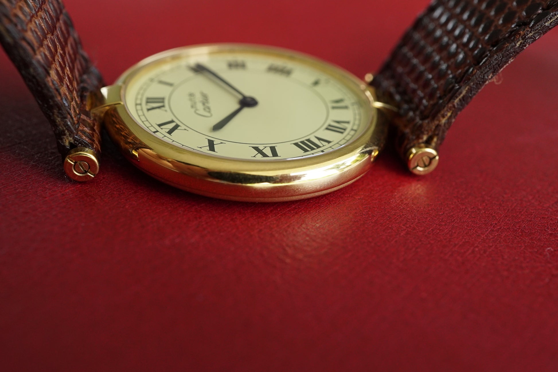 Cartier VLC Vendome LM Roman Dial - Men/Unisex - Full set Box & Papers 1983