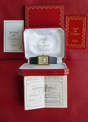 Cartier Tank Must SM ref 1613 - Ladies - Full Set Box & Papers from 1996