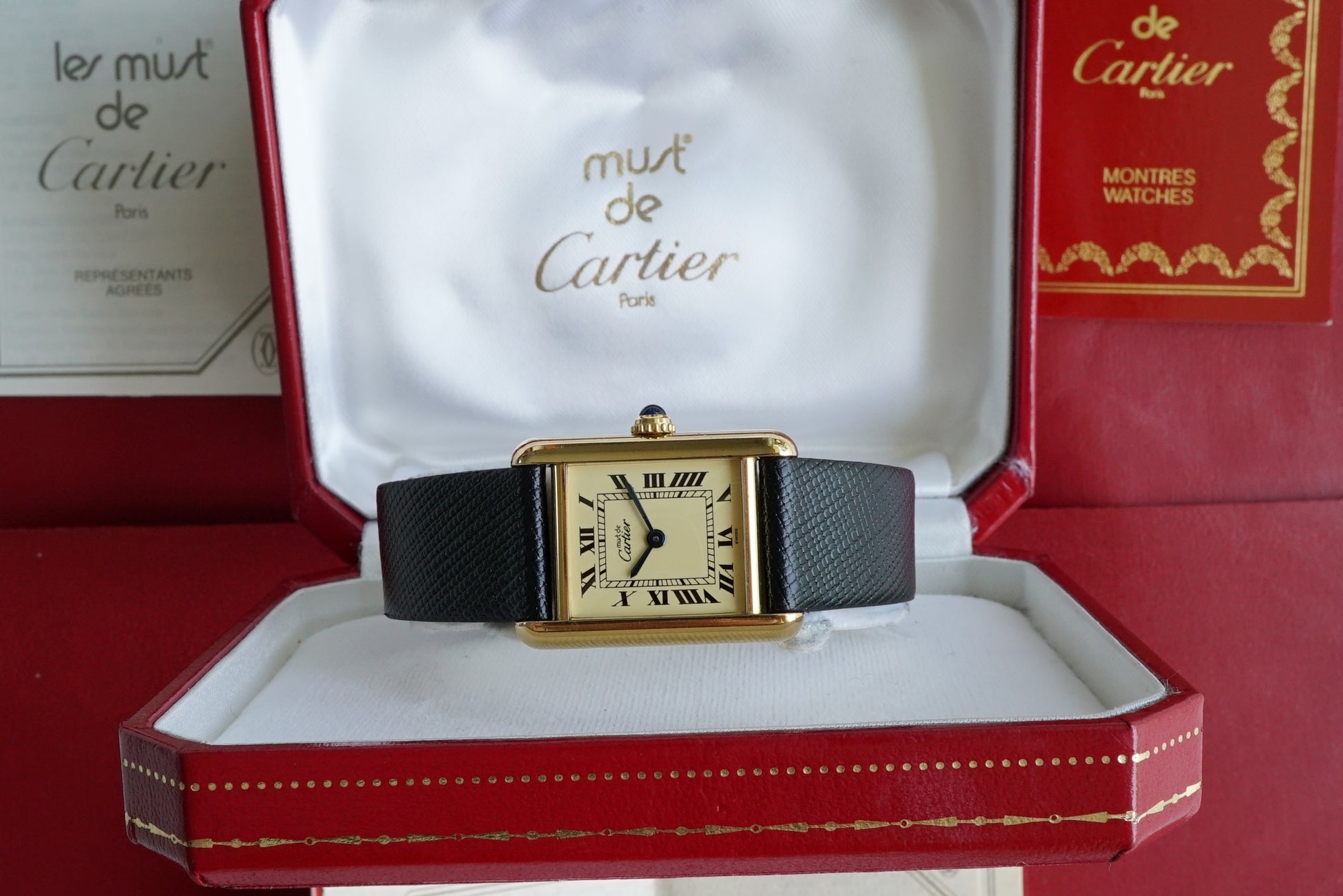 Cartier Tank Must SM ref 1613 - Ladies - Full Set Box & Papers from 1996