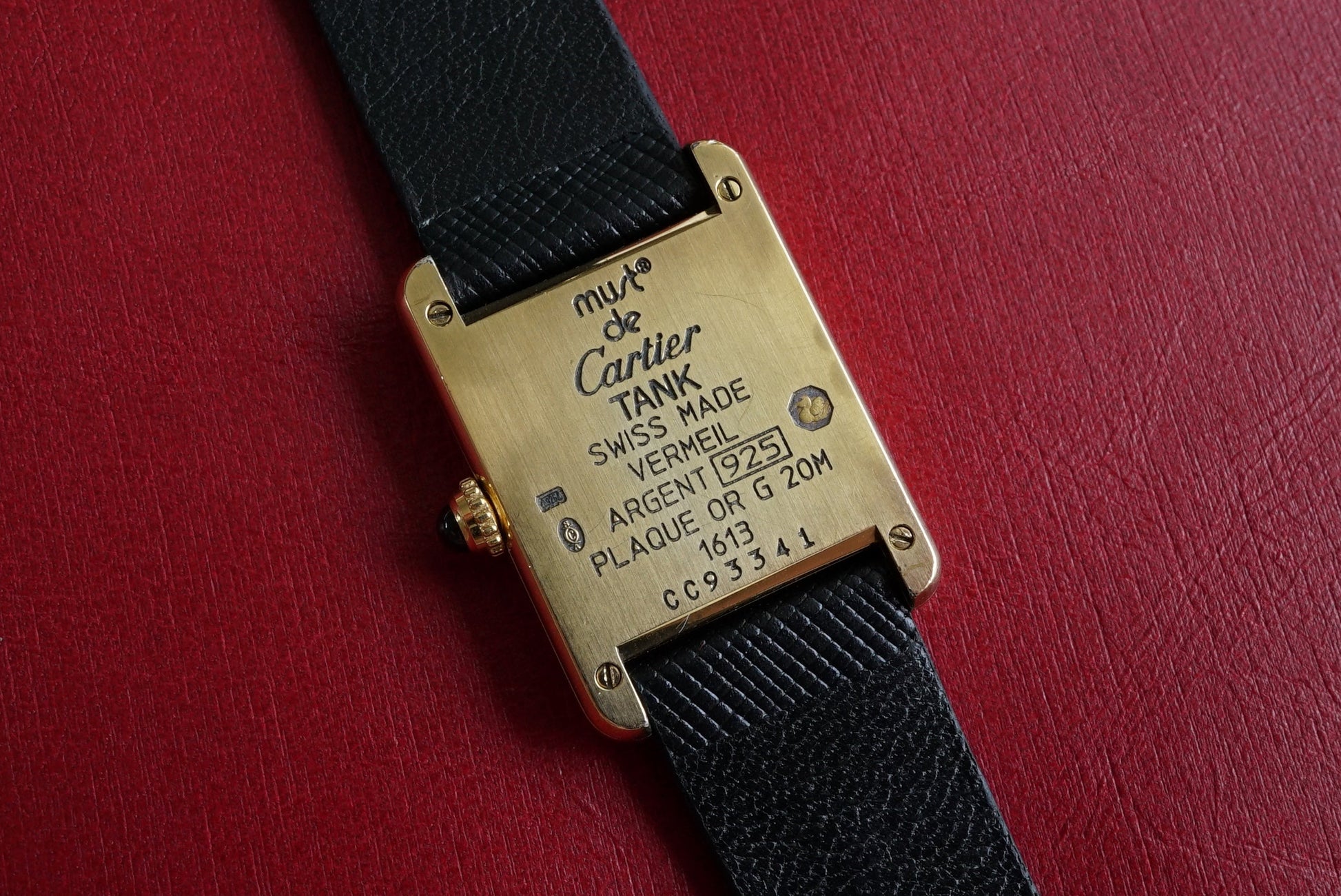 Cartier Tank Must SM ref 1613 - Ladies - Full Set Box & Papers from 1996