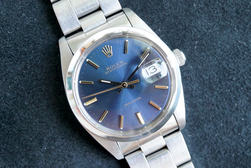 Rolex Oysterdate ref 6694 from 1977 - Blue dial