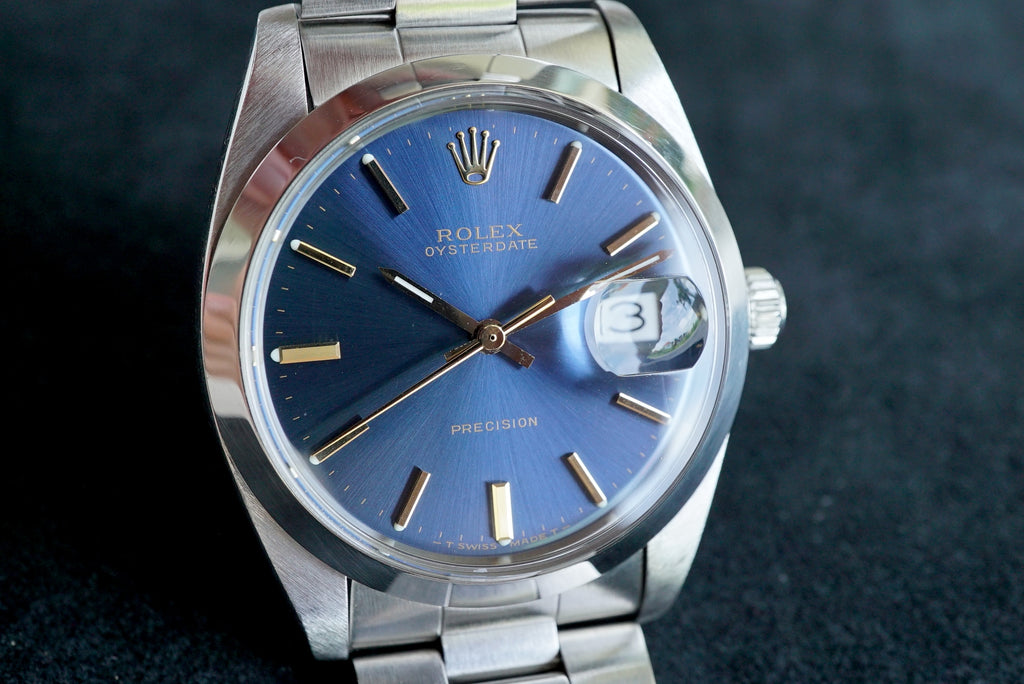 Rolex Oysterdate ref 6694 from 1977 - Blue dial