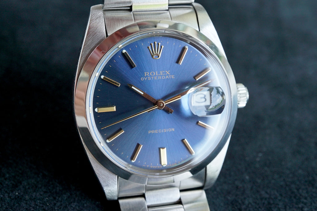 Rolex Oysterdate ref 6694 from 1977 - Blue dial