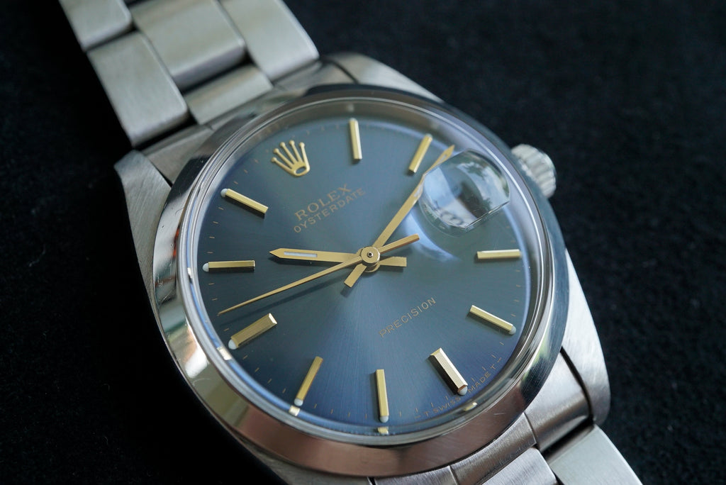 Rolex Oysterdate ref 6694 from 1977 - Blue dial