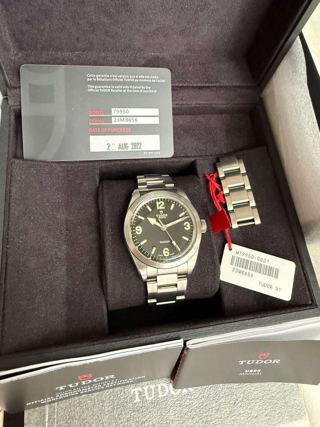 Tudor Ranger ref 79950 from 2022 - full set box & papers