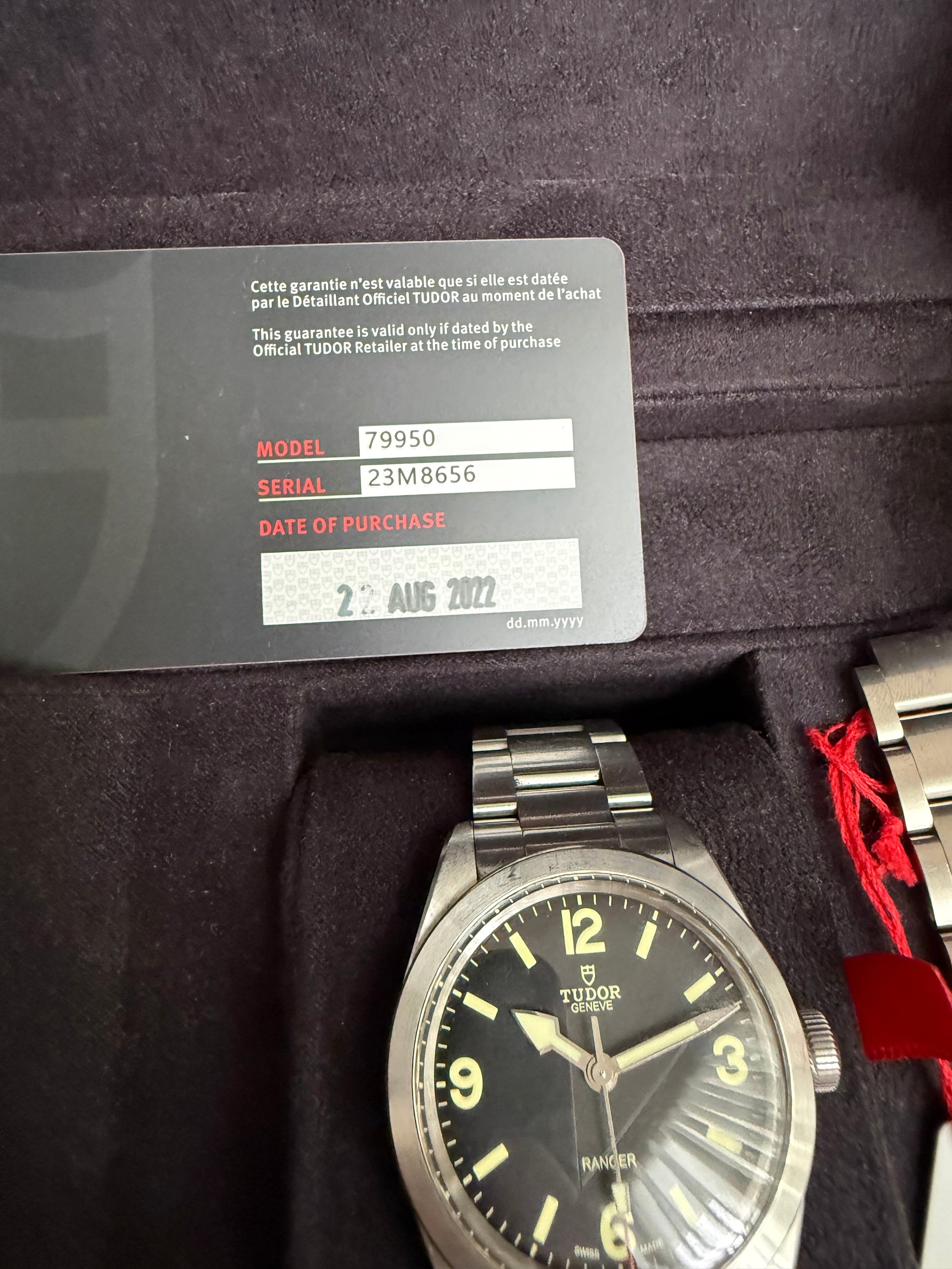 Tudor Ranger ref 79950 from 2022 - full set box & papers