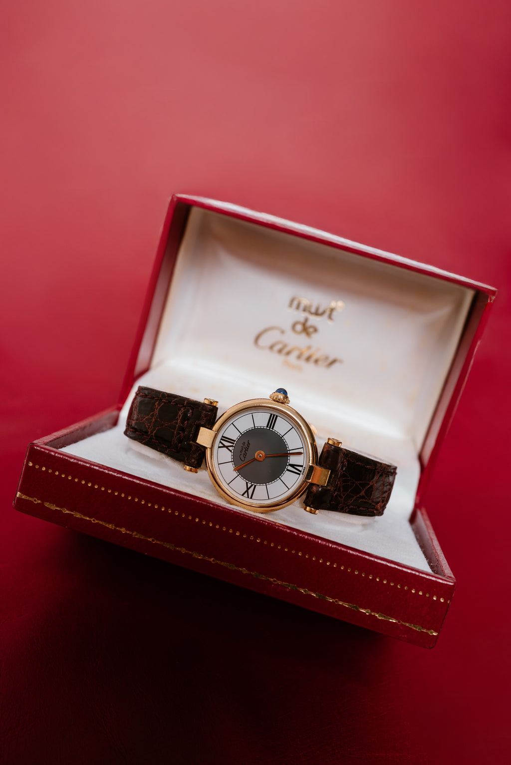 Cartier VLC Vendome Ladies Rare Grey Bullseye - w Box