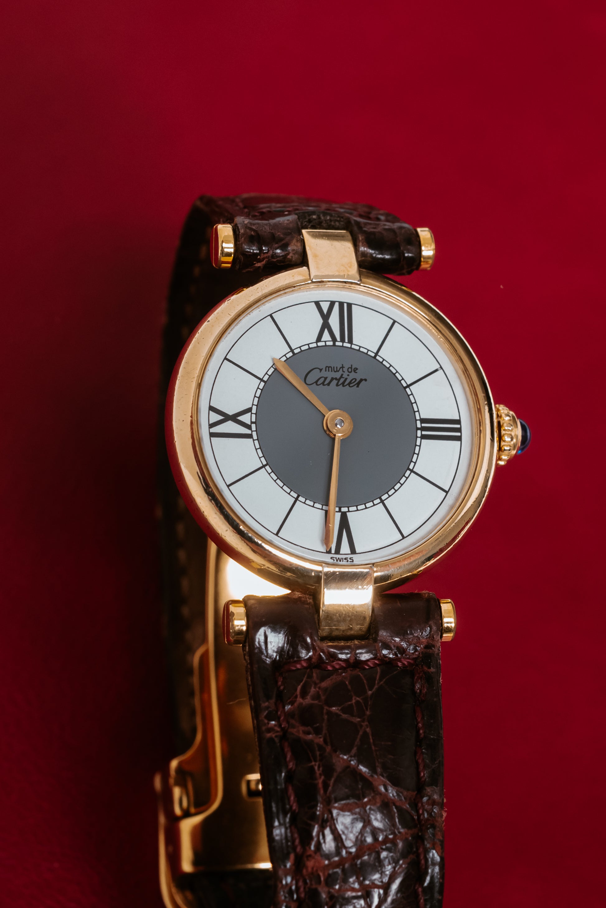 Cartier VLC Vendome Ladies Rare Grey Bullseye - w Box